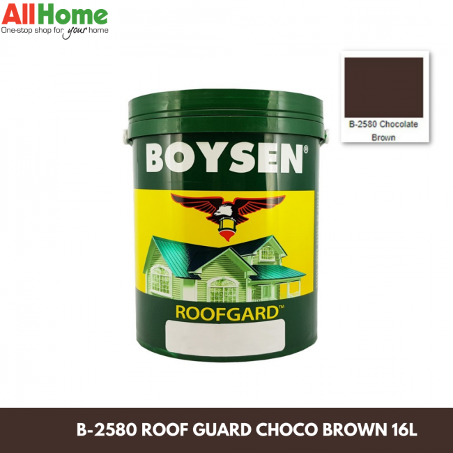 BOYSEN B-2580 ROOF GUARD CHOCO BROWN 16L|Allhome Online