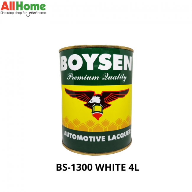 BOYSEN BS-1300 AUTOMOTIVE LACQUER WHT 4L|Allhome Online