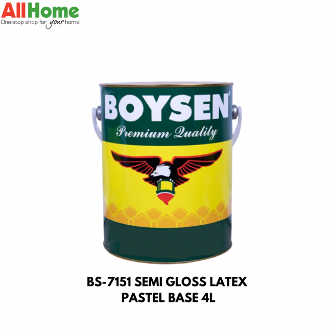 BS7151 SEMI GLOSS LATEX PASTEL BASE 4LAllhome Online