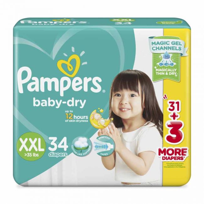Pampers Baby Dry Jumbo 34S 2 EXTRA LARGE | AllHome