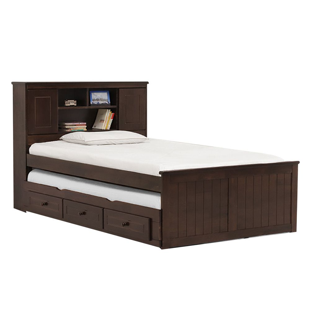 Single bed frame hot sale trundle