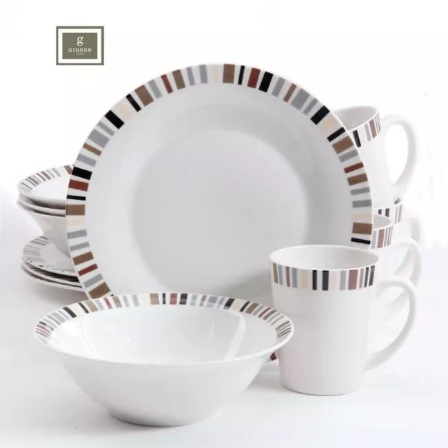 Gibson Home Lanvale 12 Piece Dinnerware Set Allhome