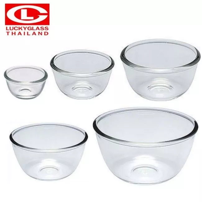 Glass soup bowls with lids top