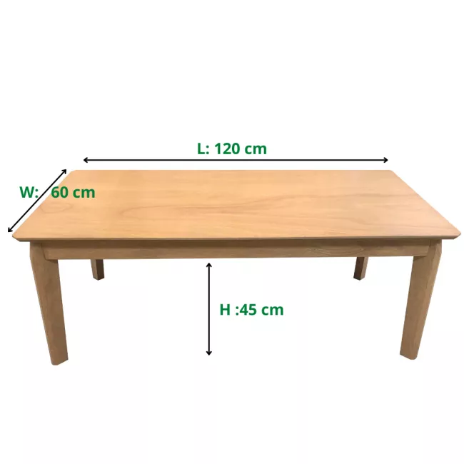 Center sales table measurement