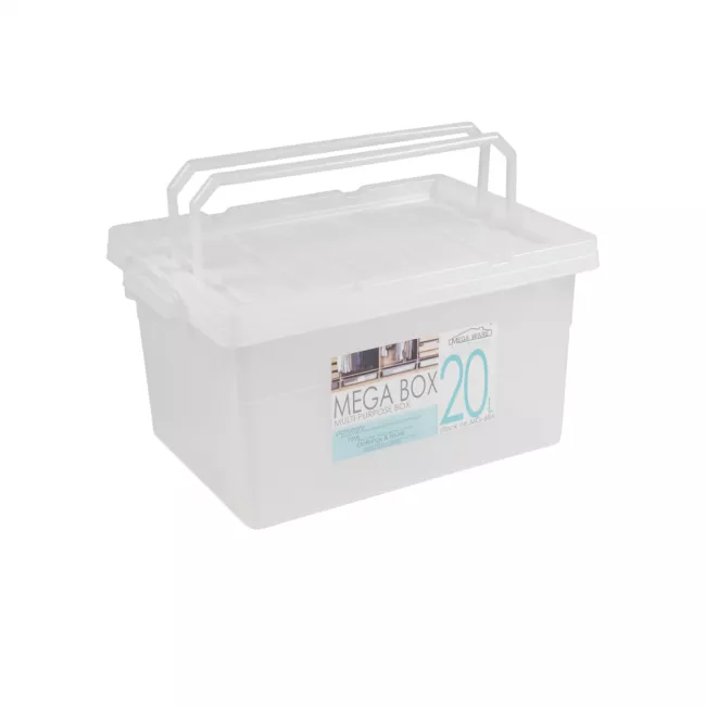 MEGABOX Storage Box with Handle (Trans Clear)